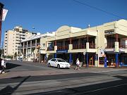  Glenelg Beach Hostel at the end of the block